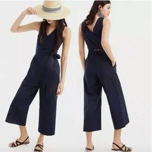 J.Crew 365 Crepe Wrap Tie Wide Leg Jumpsuit -Size 2